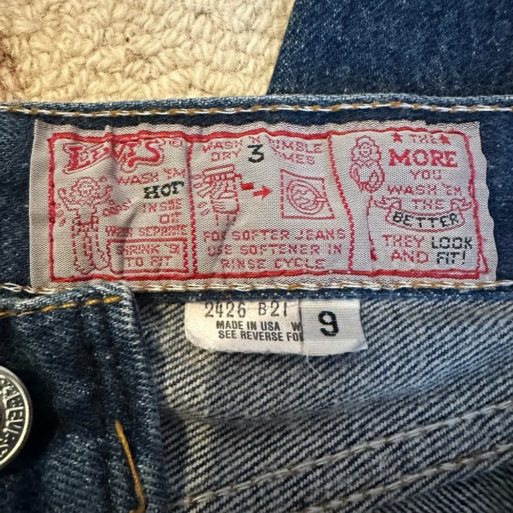 Levi's 501 Jeans Vintage Dark Wash 80s Button Fly Size 26 x 30 - Picture 3 of 10